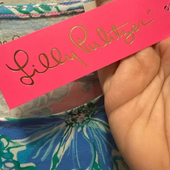 Lilly Pulitzer Woman’s  Dress in Blue and Pink Floral Size M - Picture 5 of 5